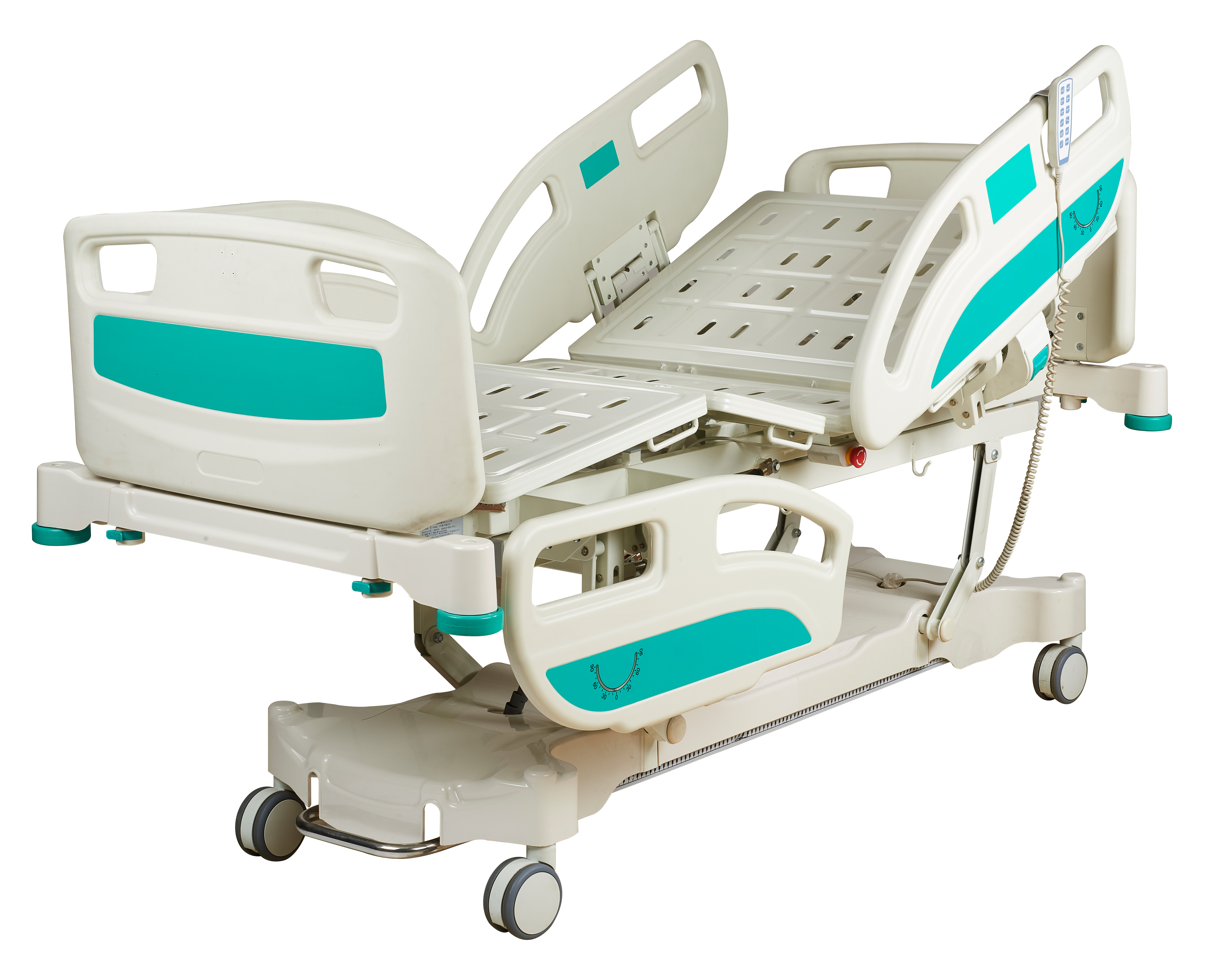 Five function electric ICU Standing hospital bed For Hospitals